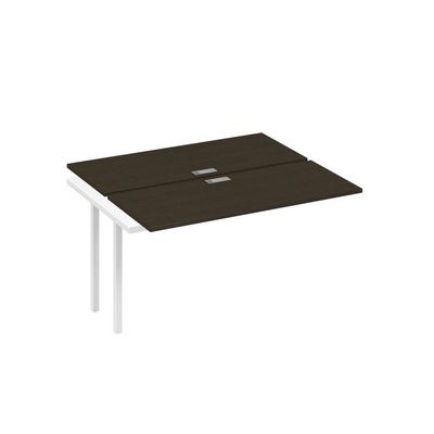 А4 Б2 171-1 ВТ (Венге темный/Белый) Секция станции на металлокаркасе DUE 2х140