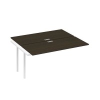 А4 Б2 175-1 ВТ (Венге темный/Белый) Секция станции на металлокаркасе DUE 2х160