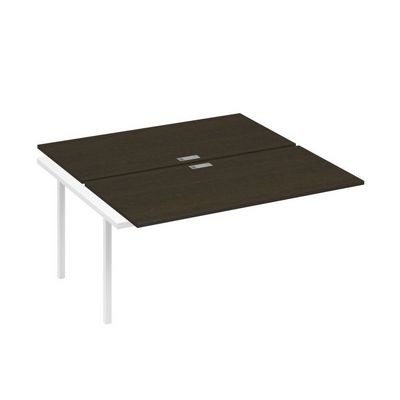 А4 Б2 178-1 ВТ (Венге темный/Белый) Секция станции на металлокаркасе DUE 2х160