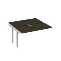 А4 С2 174-1 ВТ (Венге темный/Серый) Секция станции на металлокаркасе DUE 2х140