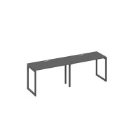 А4 А4 003-2 АР (Антрацит премиум/Антрацит) Рабочая станция 2х120 опоры QUATTRO