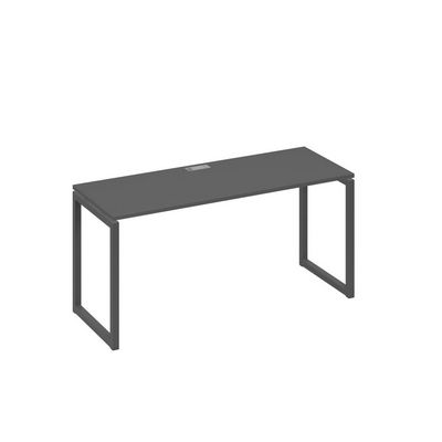 А4 А4 005 АР (Антрацит премиум/Антрацит) Стол письменный на металлокаркасе QUATTRO
