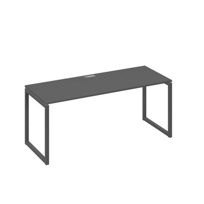 А4 А4 016 АР (Антрацит премиум/Антрацит) Стол письменный на металлокаркасе QUATTRO