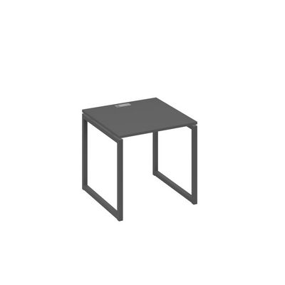 А4 А4 021 АР (Антрацит премиум/Антрацит) Стол письменный на металлокаркасе QUATTRO