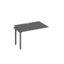 А4 А4 023-1 АР (Антрацит премиум/Антрацит) Секция стола 120 рабочей станции на каркасе QUATTRO