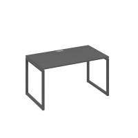 А4 А4 024 АР (Антрацит премиум/Антрацит) Стол письменный на металлокаркасе QUATTRO