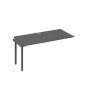А4 А4 025-1 АР (Антрацит премиум/Антрацит) Секция стола 160 рабочей станции на каркасе QUATTRO