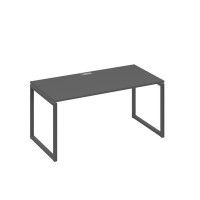 А4 А4 025 АР (Антрацит премиум/Антрацит) Стол письменный на металлокаркасе QUATTRO