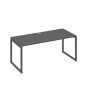 А4 А4 026 АР (Антрацит премиум/Антрацит) Стол письменный на металлокаркасе QUATTRO