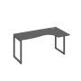 А4 А4 036 АР (Антрацит премиум/Антрацит) Стол эргономичный правый "Классика" на металлокаркасе QUATTRO