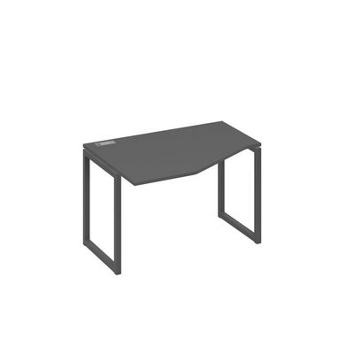 А4 А4 051 АР (Антрацит премиум/Антрацит) Стол эргономичный левый "Техно" на металлокаркасе QUATTRO