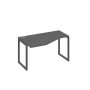 А4 А4 053 АР (Антрацит премиум/Антрацит) Стол эргономичный левый "Техно" на металлокаркасе QUATTRO