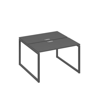 А4 А4 170 АР (Антрацит премиум/Антрацит) Рабочая станция на каркасе QUATTRO столы 2х120