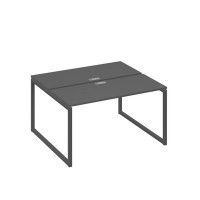 А4 А4 171 АР (Антрацит премиум/Антрацит) Рабочая станция на каркасе QUATTRO столы 2х140