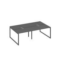 А4 А4 173-2 АР (Антрацит премиум/Антрацит) Рабочая станция на металлокаркасе QUATTRO 4х120