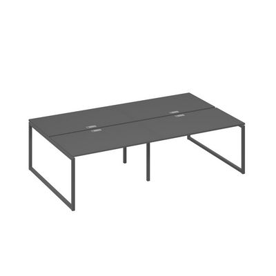 А4 А4 177-2 АР (Антрацит премиум/Антрацит) Рабочая станция металлокаркас QUATTRO 4х140