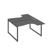 А4 А4 181 АР (Антрацит премиум/Антрацит) Рабочая станция опоры QUATTRO столы 2х140 Классика