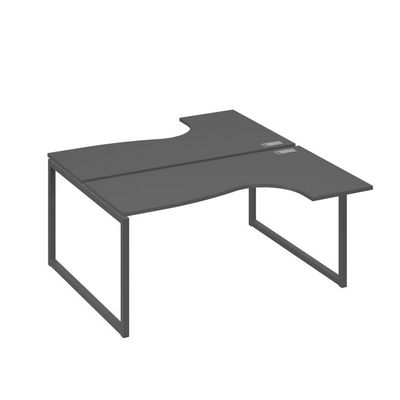 А4 А4 182 АР (Антрацит премиум/Антрацит) Рабочая станция опоры QUATTRO столы 2х160 Классика
