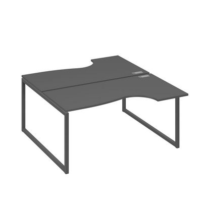 А4 А4 185 АР (Антрацит премиум/Антрацит) Рабочая станция опоры QUATTRO столы 2х160 Классика