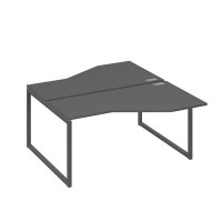 А4 А4 188 АР (Антрацит премиум/Антрацит) Рабочая станция опоры QUATTRO со столами Техно 2х160