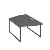 А4 А4 189 АР (Антрацит премиум/Антрацит) Рабочая станция каркас QUATTRO столы 2х120 Техно