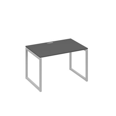 А4 С4 023 АР (Антрацит премиум/Серый) Стол письменный на металлокаркасе QUATTRO