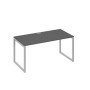 А4 С4 025 АР (Антрацит премиум/Серый) Стол письменный на металлокаркасе QUATTRO