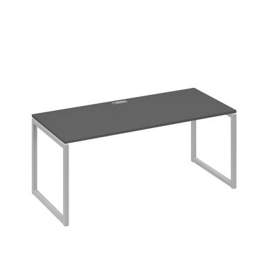 А4 С4 026 АР (Антрацит премиум/Серый) Стол письменный на металлокаркасе QUATTRO