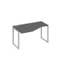 А4 С4 053 АР (Антрацит премиум/Серый) Стол эргономичный левый "Техно" на металлокаркасе QUATTRO