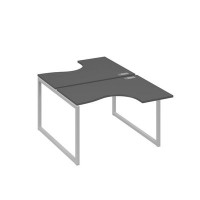 А4 С4 180 АР (Антрацит премиум/Серый) Рабочая станция опоры QUATTRO столы 2х120 Классика