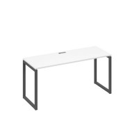 А4 А4 005 БП (Белый премиум/Антрацит) Стол письменный на металлокаркасе QUATTRO