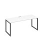 А4 А4 016 БП (Белый премиум/Антрацит) Стол письменный на металлокаркасе QUATTRO
