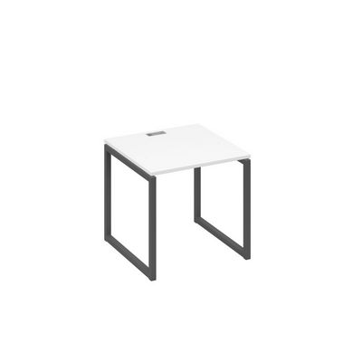 А4 А4 021 БП (Белый премиум/Антрацит) Стол письменный на металлокаркасе QUATTRO