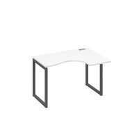 А4 А4 032 БП (Белый премиум/Антрацит) Стол эргономичный правый "Классика" на металлокаркасе QUATTRO