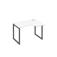 А4 А4 042 БП (Белый премиум/Антрацит) Стол эргономичный правый "Классика" на металлокаркасе QUATTRO