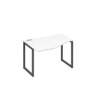 А4 А4 051 БП (Белый премиум/Антрацит) Стол эргономичный левый "Техно" на металлокаркасе QUATTRO