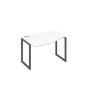 А4 А4 051 БП (Белый премиум/Антрацит) Стол эргономичный левый "Техно" на металлокаркасе QUATTRO