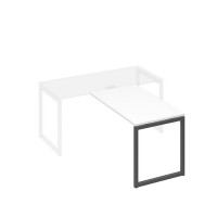 А4 А4 074 БП (Белый премиум/Антрацит) Брифинг-приставка с каркасом QUATTRO