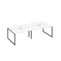 А4 А4 171-2 БП (Белый премиум/Антрацит) Станция 4х140 рабочая с металлокаркасом QUATTRO