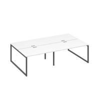 А4 А4 177-2 БП (Белый премиум/Антрацит) Рабочая станция металлокаркас QUATTRO 4х140