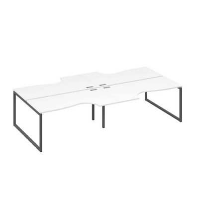 А4 А4 185-2 БП (Белый премиум/Антрацит) Станция рабочая QUATTRO 4х160 со столами Классика