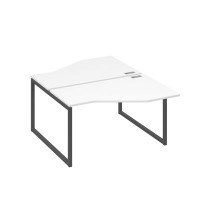 А4 А4 187 БП (Белый премиум/Антрацит) Рабочая станция опоры QUATTRO со столами Техно 2х140