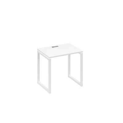 А4 Б4 001 БП (Белый премиум/Белый) Стол письменный на металлокаркасе QUATTRO