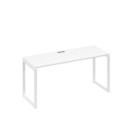 А4 Б4 005 БП (Белый премиум/Белый) Стол письменный на металлокаркасе QUATTRO