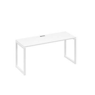 А4 Б4 005 БП (Белый премиум/Белый) Стол письменный на металлокаркасе QUATTRO