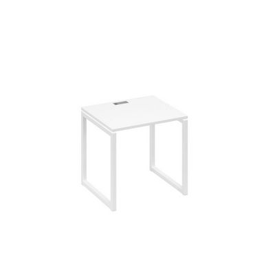 А4 Б4 011 БП (Белый премиум/Белый) Стол письменный на металлокаркасе QUATTRO