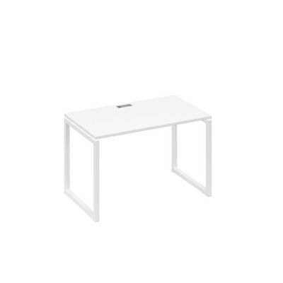 А4 Б4 013 БП (Белый премиум/Белый) Стол письменный на металлокаркасе QUATTRO