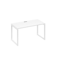 А4 Б4 014 БП (Белый премиум/Белый) Стол письменный на металлокаркасе QUATTRO