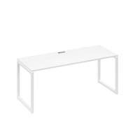 А4 Б4 016 БП (Белый премиум/Белый) Стол письменный на металлокаркасе QUATTRO