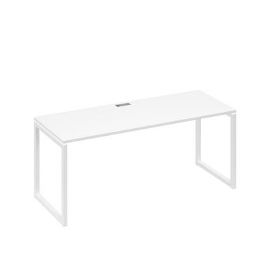 А4 Б4 016 БП (Белый премиум/Белый) Стол письменный на металлокаркасе QUATTRO